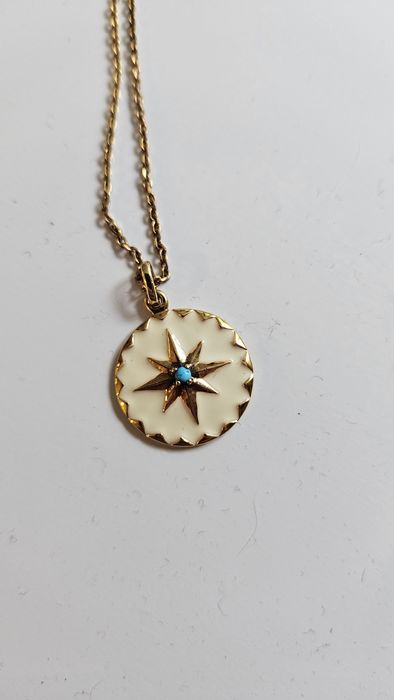 Сребърно (позлатен) колие