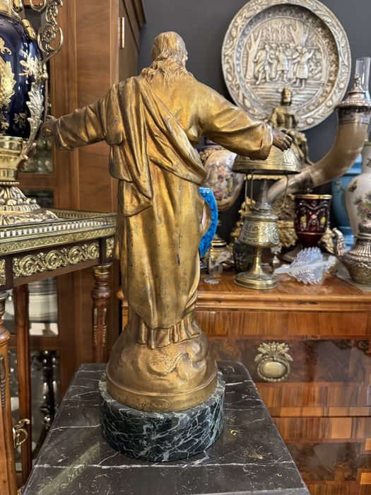 Statueta - semnata- antimoniu