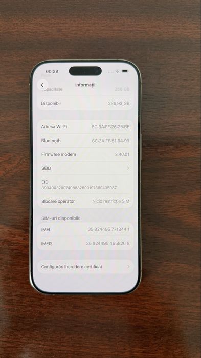 Iphone 16 pro 256gb desert titanium