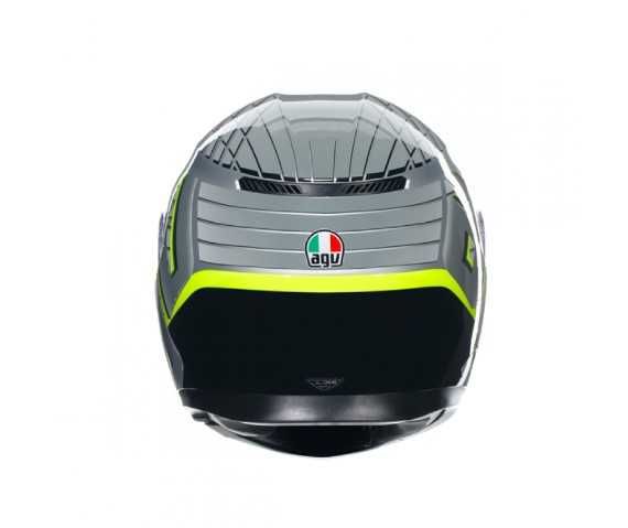 Каска AGV K3 - Fortify Grey/Black/Yellow Fluo