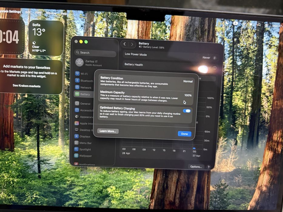 MacBook Air M3 13” 16GB/512GB - 100% батерия, перфектно състояние