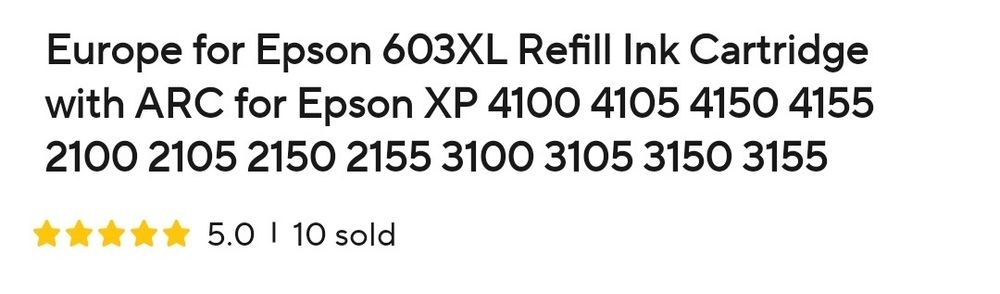 Cartușe resetabile Epson 603XL