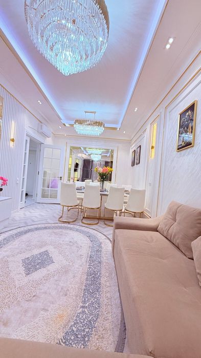 2-комнатная квартира в Tashkent City • Вид на парк и фонтаны • Bouleva