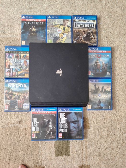 Playstation 4 pro + jocuri si 2 controllere