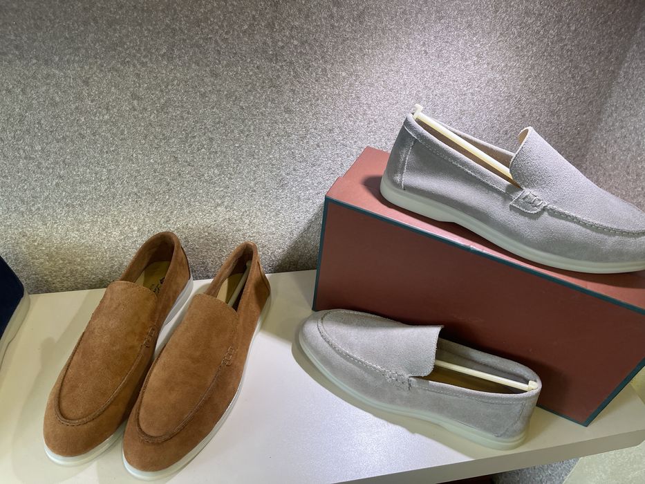 Mocasini Loro Piana peiele naturala Barbat