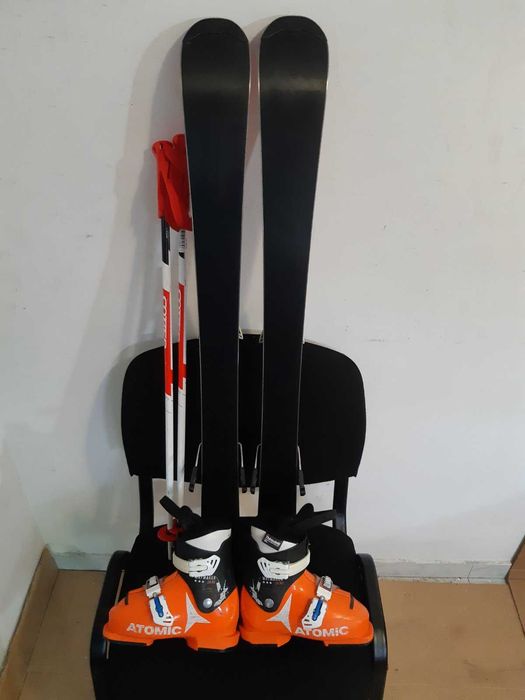 Schiuri copii ATOMIC set schiuri+clapari Atomic+bete ski