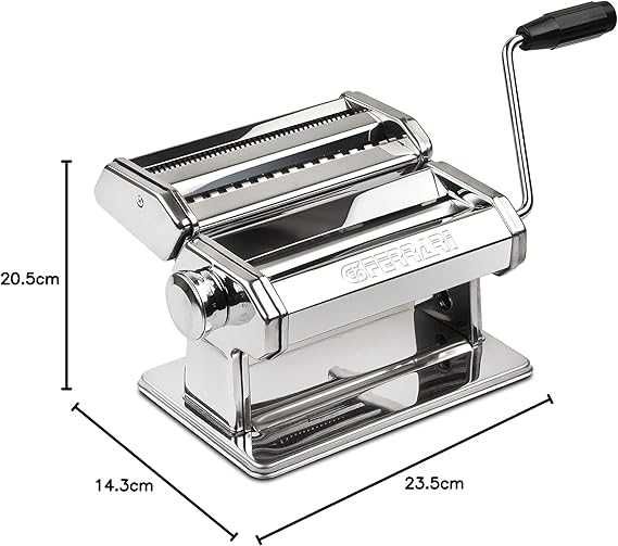 G3 Ferrari G20124 Easy Pasta Machine, неръждаема стомана, ролки 18 см
