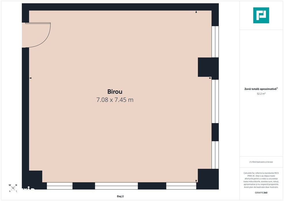 Spatiu Birou, 53mp,  Zona Micalaca