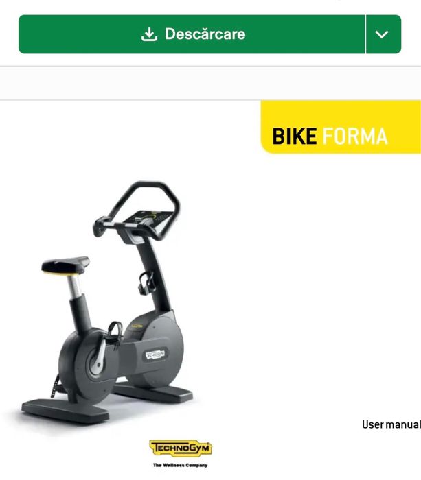 Bicicleta fitness  profesionala Bike Forma Technogym