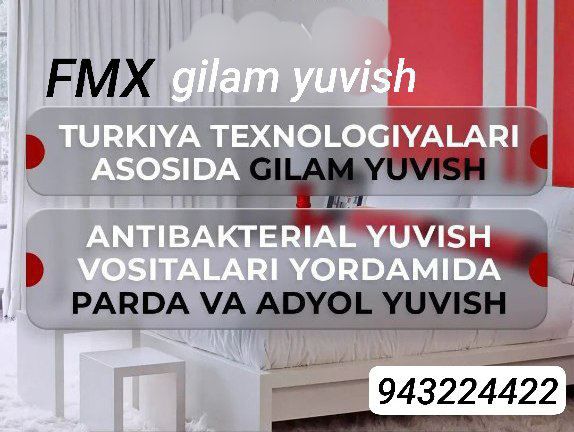 Gilam yuvish xizmati sifatiga javob