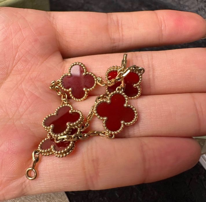 Van cleef син ахат 10 мотива огърлица и гривни