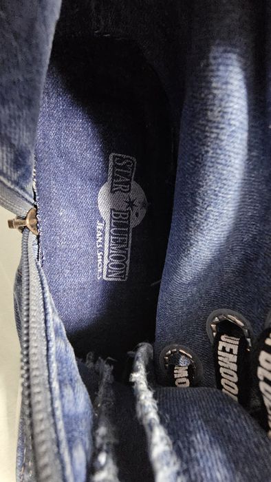 Cizme damă de blugi pana la genunchi