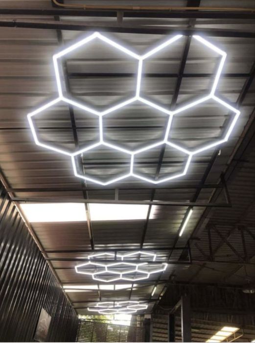 LED осветление /тип пчелна пита/