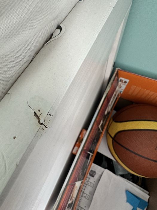 Кровать Икея с матрацем 2шт белый