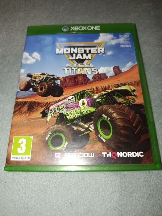 MONSTER JAM STEEL TITANS  xbox joc masini roti mari joc de colectie
