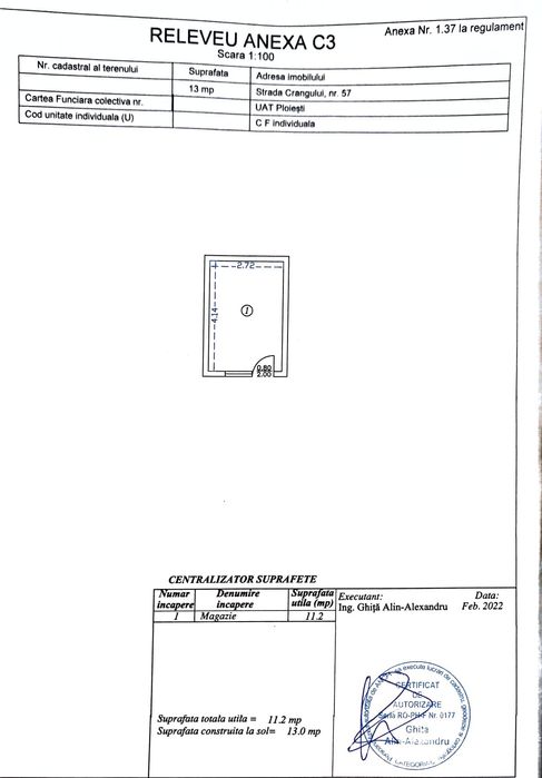 Casă bătrânesc demolabilă