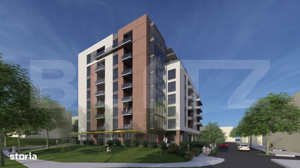 Apartament cu 2 camere, 56 mp, bloc nou - zona Andrei Muresanu