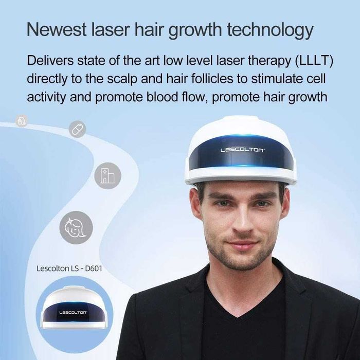 Инфрачервен лазерен шлем при косопад и възстановяване на косата Lescolton LS-D601