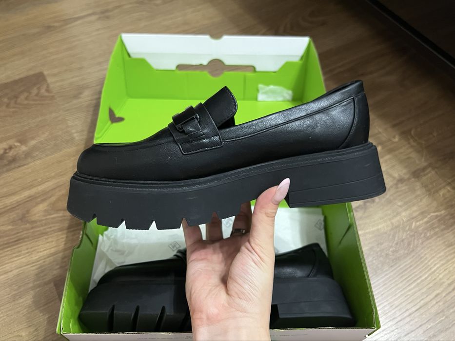 Лоферы на высокой платформе