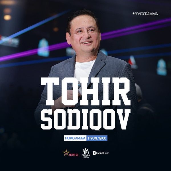 Tohir Sodiqov konsertiga 2 ta bilet