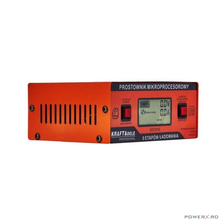 Redresor auto digital cu microprocesor, 10A, 6-24V, Kraft