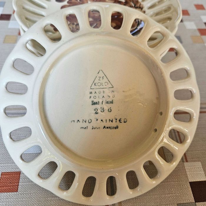 Декоративни полски керамични чинии + бонус! НАМАЛЯВАМ на 65 лв.