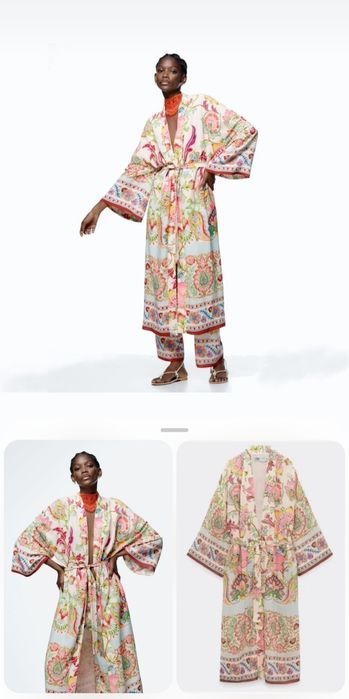 Zara дамски сет флорален