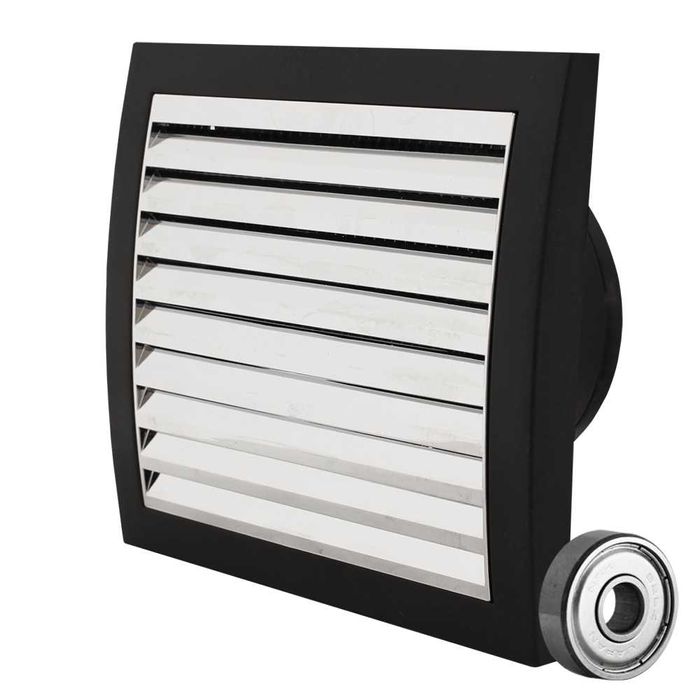 Вентилатор за баня LUX CHROME ф100 клапа 110 куб тих влагоуст ММоторс