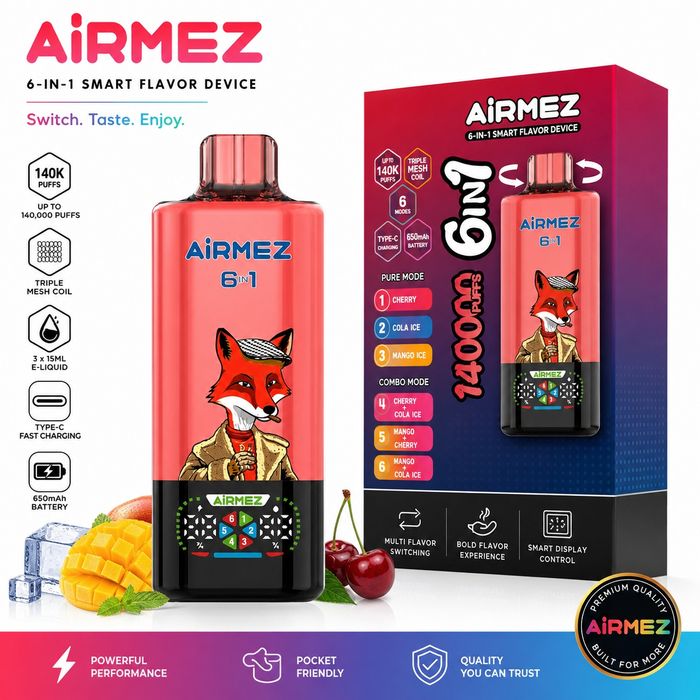 Vape Airmez 6 In 1 - 140K Puffuri Reale