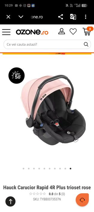 Hauck Carucior Rapid 4R Plus trioset rose