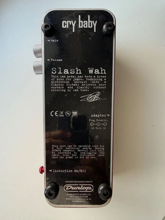 Pedala chitara Wah-Wah Dunlop Cry Baby - SLASH signature model - NOU
