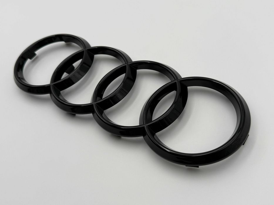 Emblema Compatibila Audi grila 249 mm negru