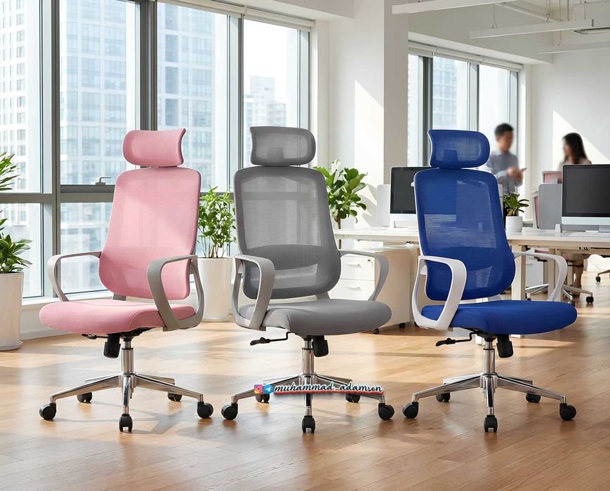 Кресло PRICHER, регулировка высоты, механизм качания, сталь, 3 цвета