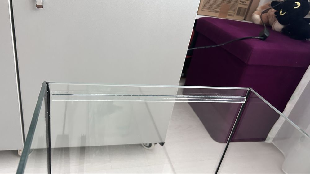 ЧИСТО НОВ 112 литра 80/35/40 аквариум AquaEl