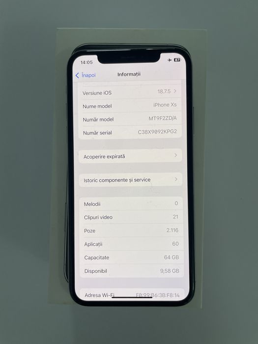 Vand iphone xs silver