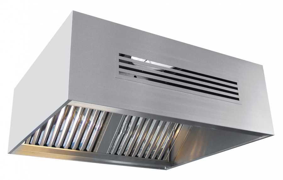 Зонты вытяжные пристенные с жироуловителем разного типа и размеров