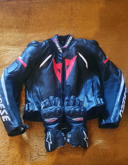 Кожено яке Dainese ново мармер М