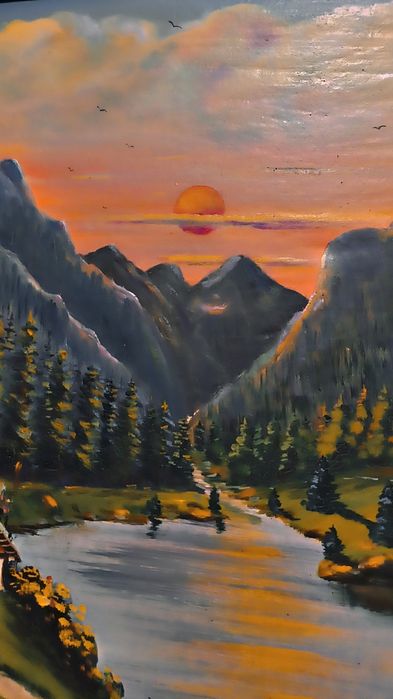 Tablou pictat pe pânză în ulei