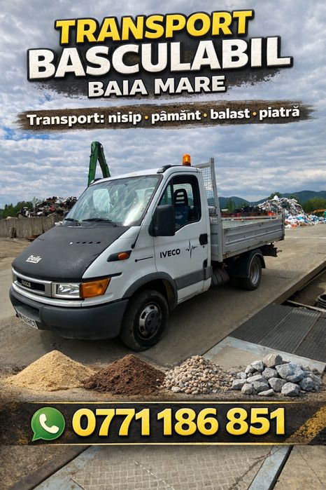 Nisip, balast, piatra, pamant, moloz