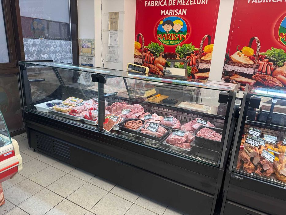 Vitrină carne 200 cm 800L R290 răcire ventilată