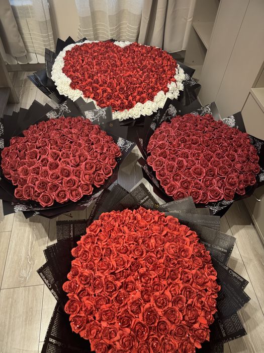 Букет от вечни рози