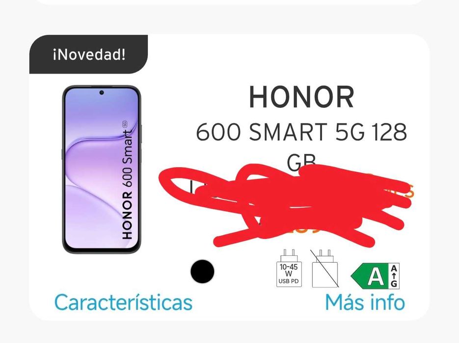 Honor 600 smart 4/128