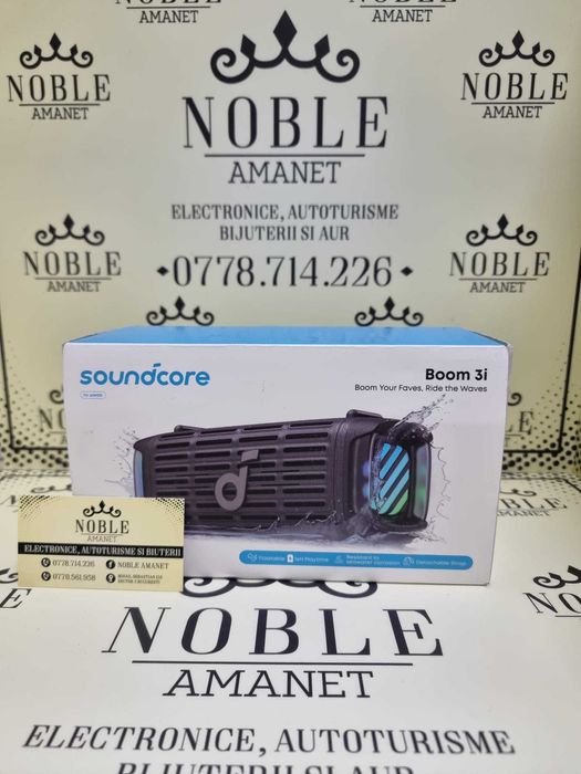 Noble Amanet - Boxa portabila Anker Soundcore Boom 3i, 50W