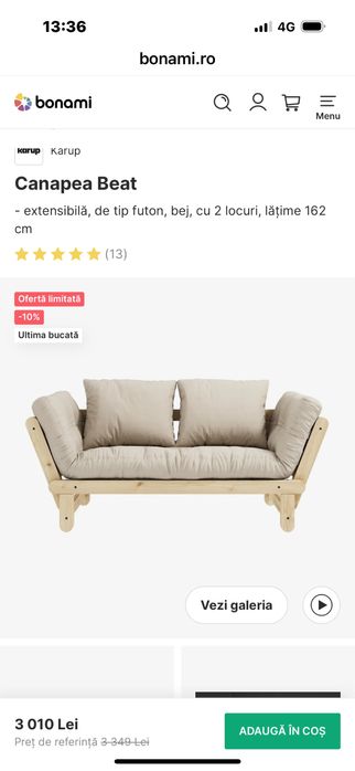 Set canapele karup futon