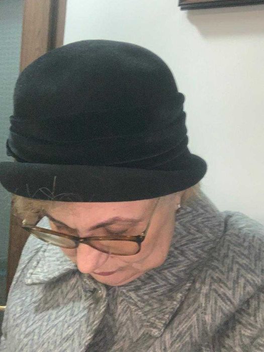 Palarie de fetru neagra