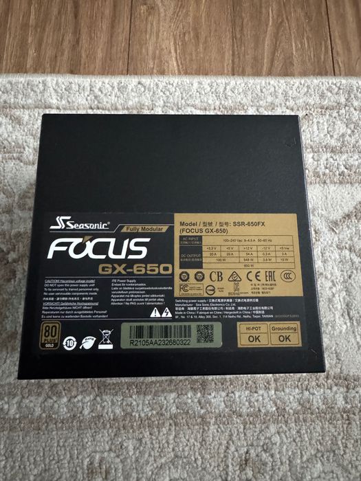 Vand sursa de alimentare Seasonic Focus 650W modulara, in gar
