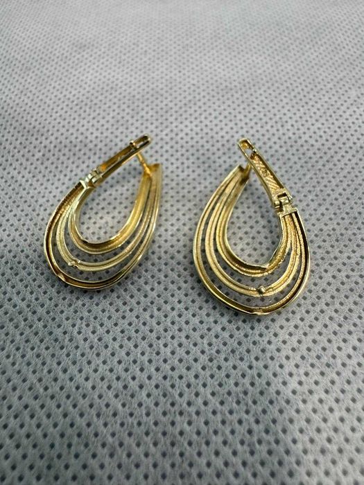 (Ag41) Cercei aur 14K B6050 - Certificat de garanție!