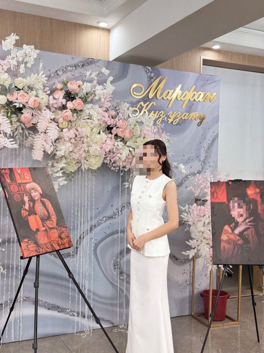 Элегантный белый костюм