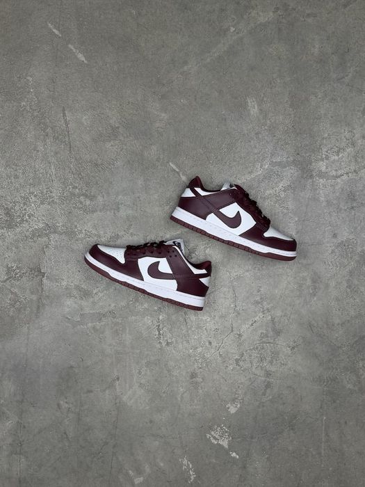 Кроссовки Nike sb dunk low  wine red/white