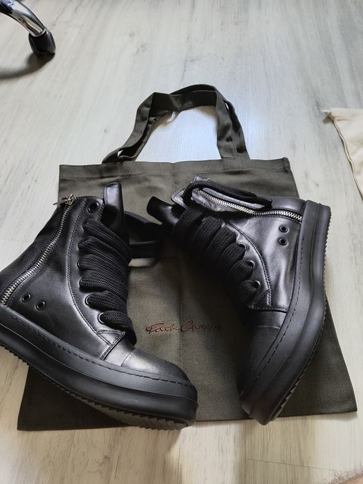 Rick Owens Ramones leather black 44